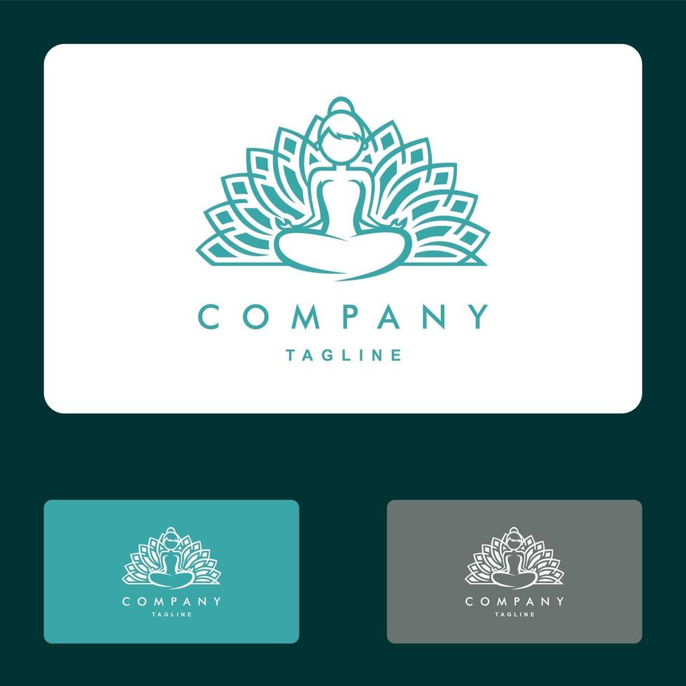Lotus, Yoga, Spa und Wellness Logo Set Vektor Icon Illustration Designs