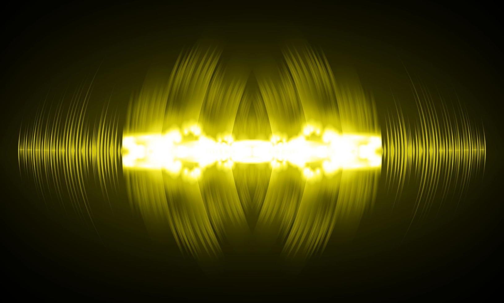 Schallwellen oszillieren dunkles Licht vektor