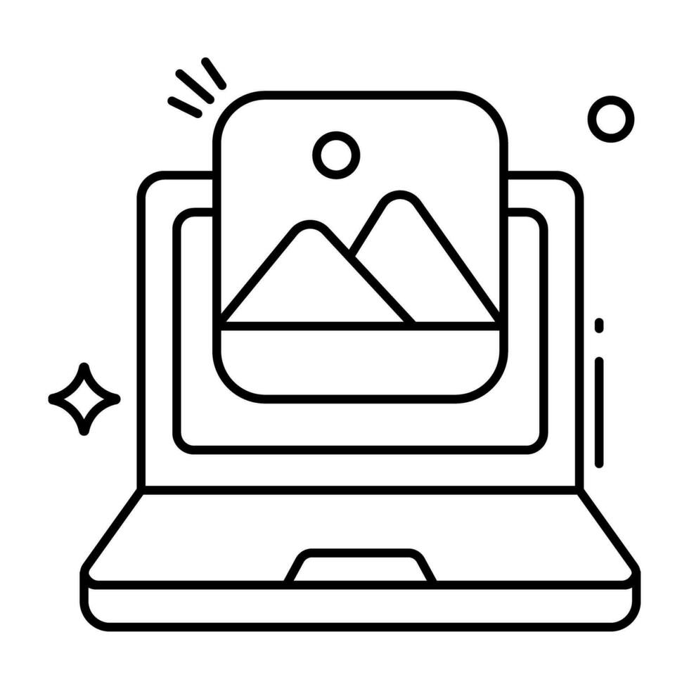 en unik design ikon av webb design vektor