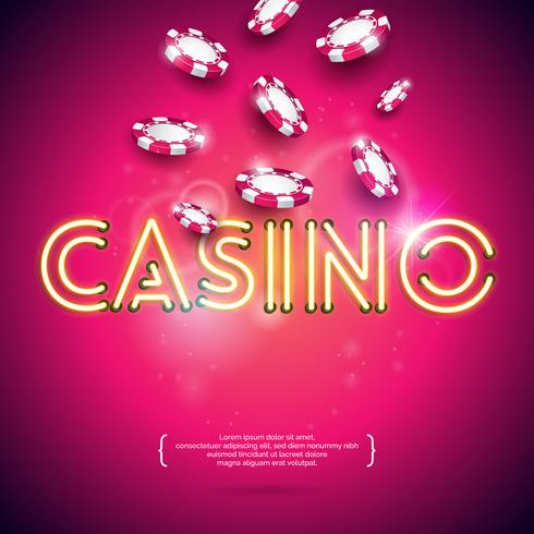 Casino-Themenabbildung vektor