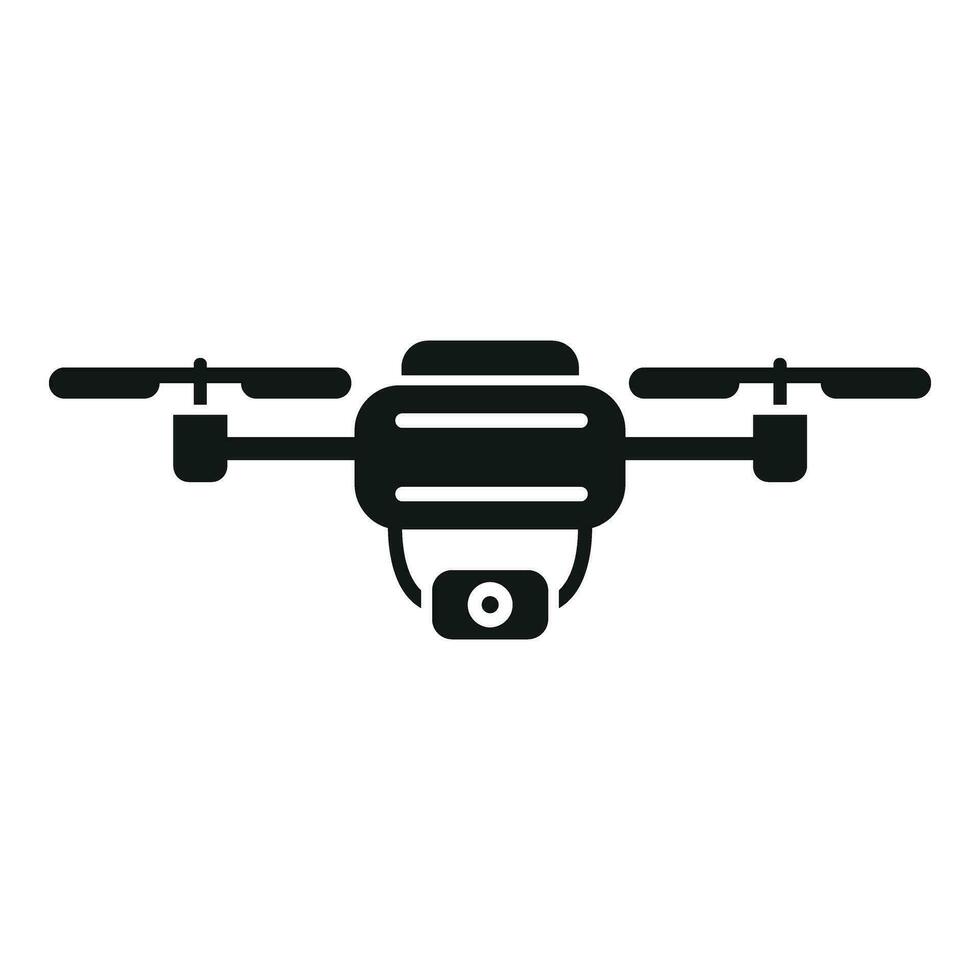 modern Spion Drohne Symbol einfach Vektor. Antenne sichern vektor