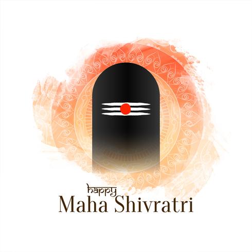 Abstrakt Mahashivratri religiös bakgrund vektor