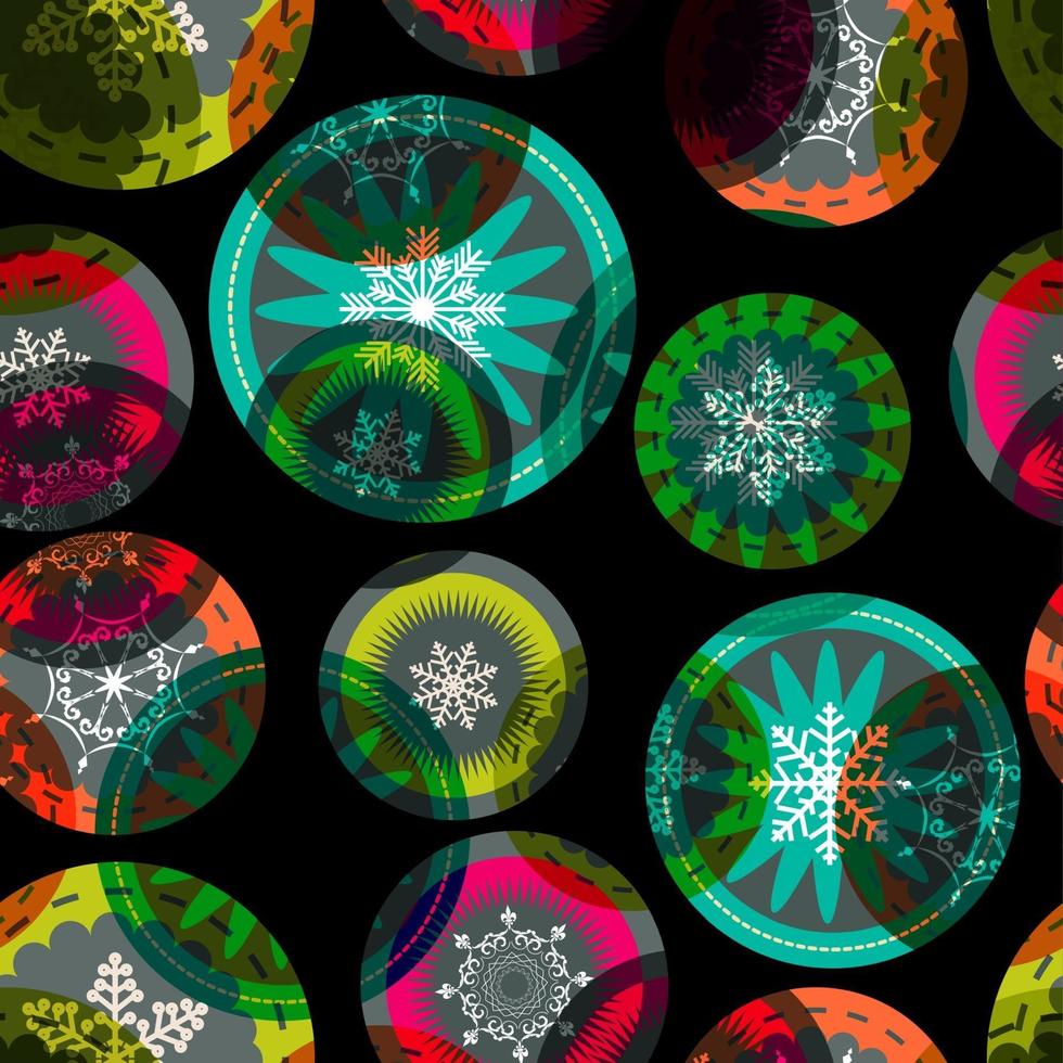 abstrakt skönhet jul och sömlösa mönster bakgrund för nytt år vektor