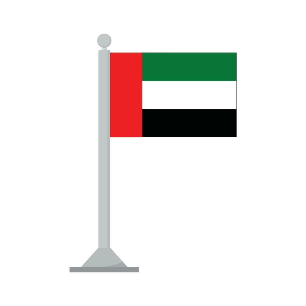 vereinigt arabisch Emirate Flagge Design Banner vektor