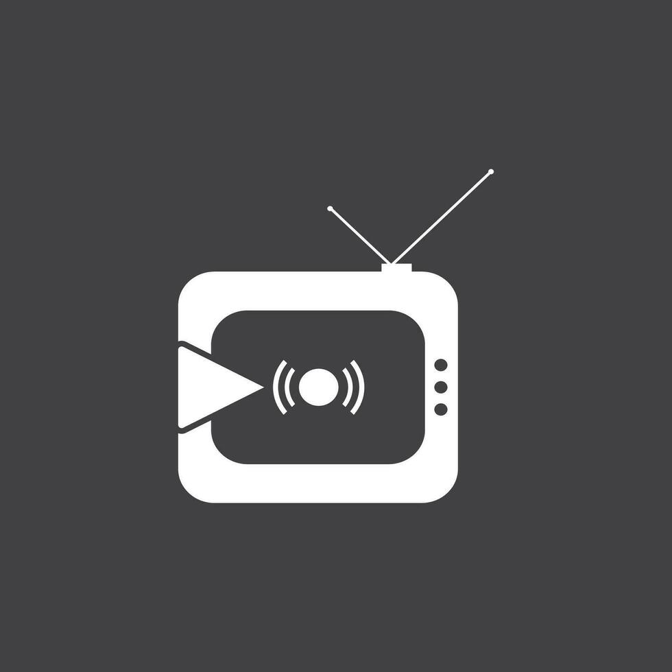 leva TV strömning logotyp vektor mall illustration