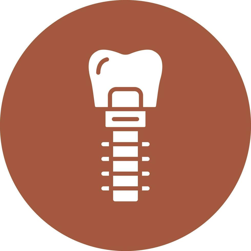 Dental implantieren Vektor Symbol Design Illustration