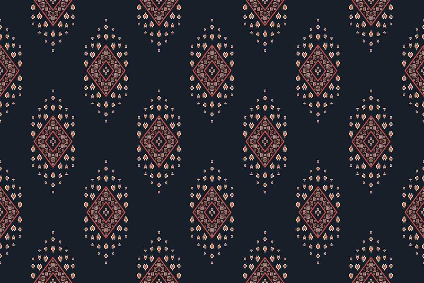 ethnisch traditionell geometrisch Muster. ethnisch geometrisch Diamant gestalten nahtlos Muster traditionell Stil. ethnisch geometrisch Muster verwenden zum Textil, Hintergrund, Kissen, Decke, Polster, usw. vektor