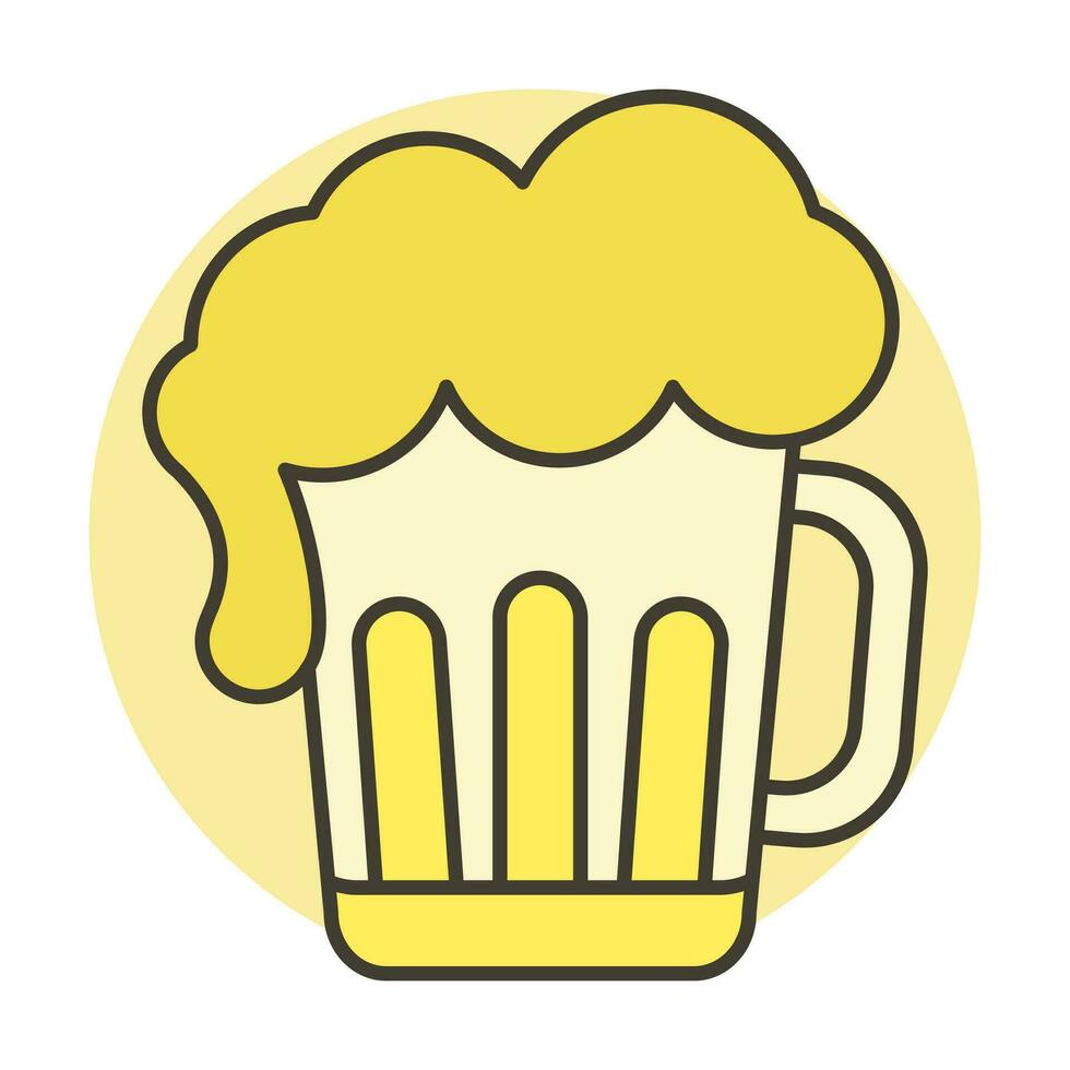 Tasse von Bier Symbol Logo Vektor Illustration