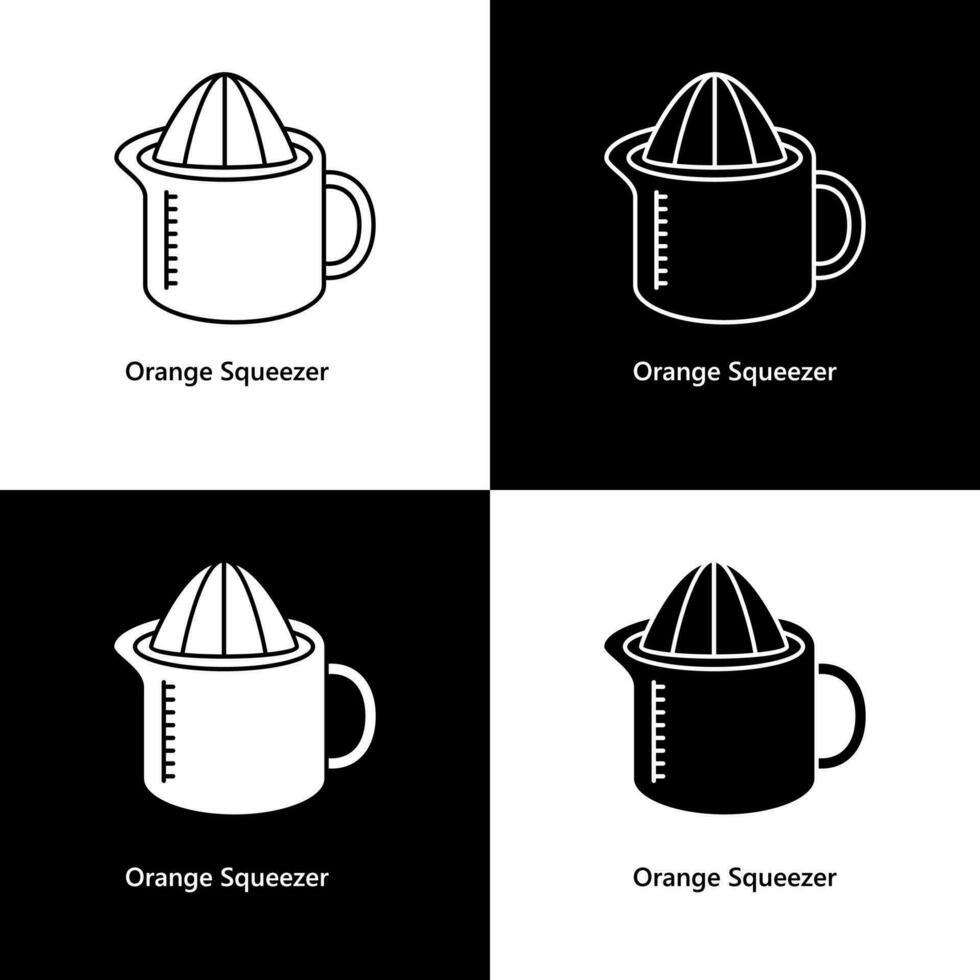 orange squeezer. orange juice maskin illustration vektor