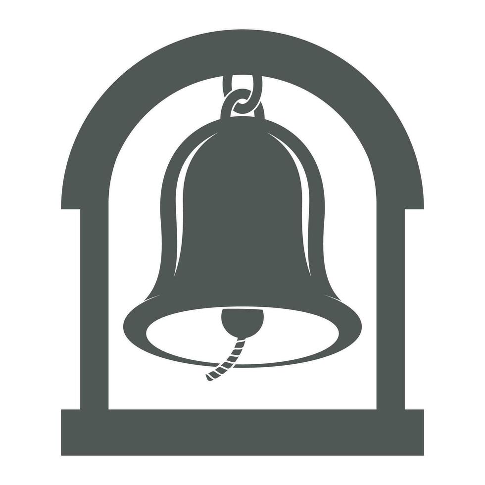 Glocke und Tor Logo Illustration. vektor