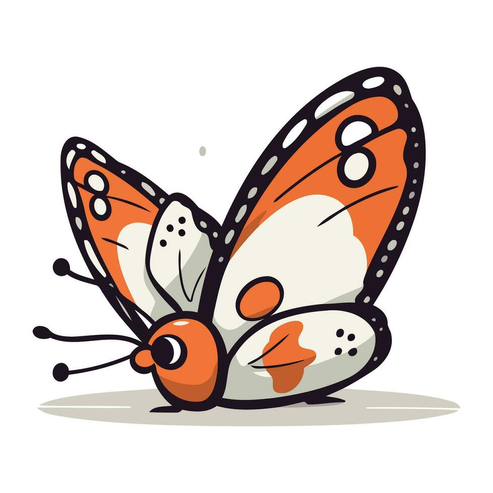 Schmetterling. Vektor Illustration. isoliert auf ein Weiß Hintergrund.