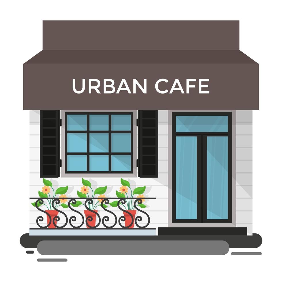 Konzepte für urbane Cafés vektor