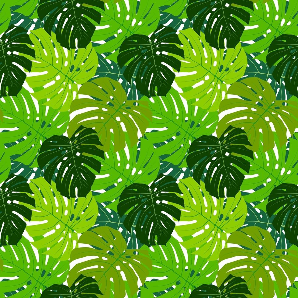Palmblatt nahtlose Muster Hintergrund Vektor-Illustration vektor
