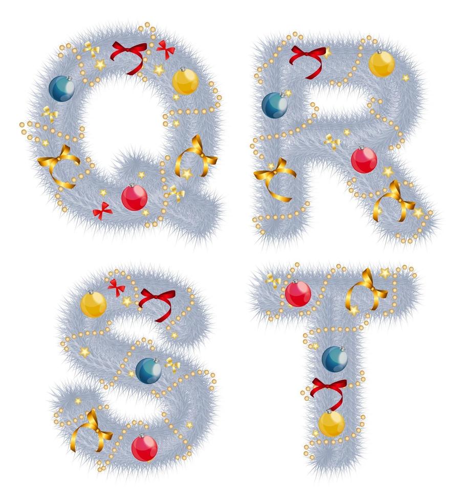 abstrakte Schönheit Weihnachten und Neujahr abc. Vektor-Illustration vektor