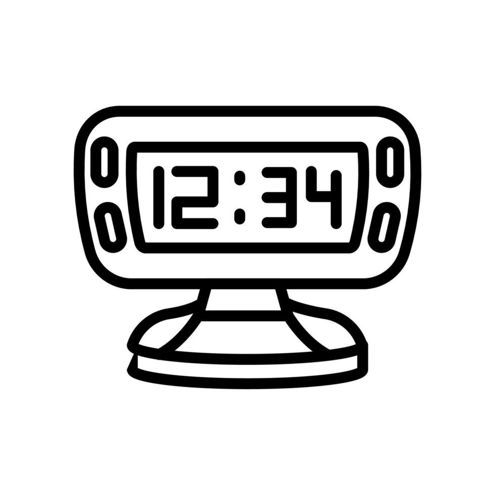 Alarm Uhr Symbol im Vektor. Illustration vektor