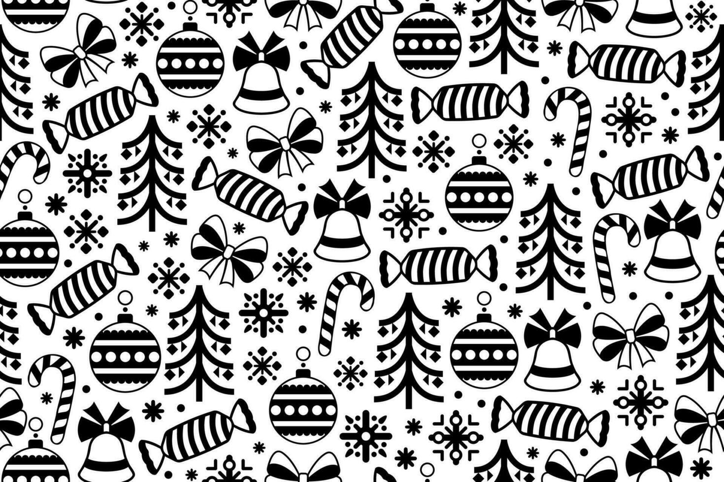 sömlös stiliserade, abstrakt jul mönster. ändlös upprepa mönster med jul design element och dekorationer. vektor