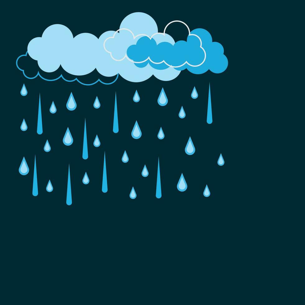 regnig väder illustration vektor