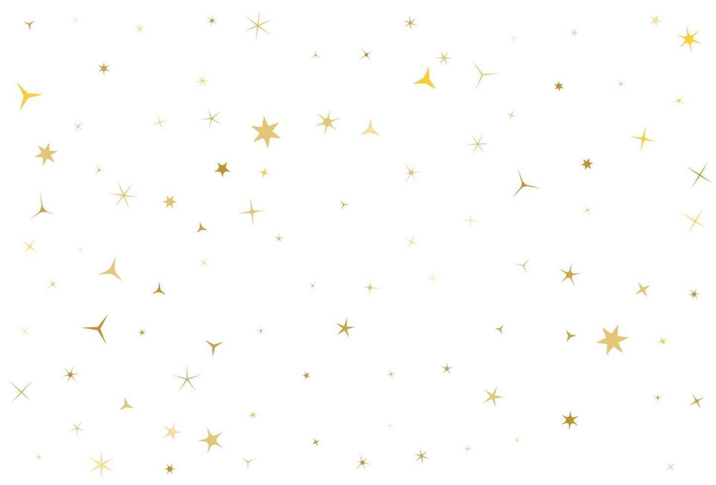 guldstjärnor på vit bakgrund. vektor