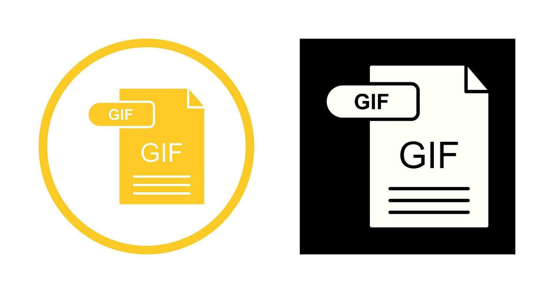 GIF-Vektorsymbol vektor