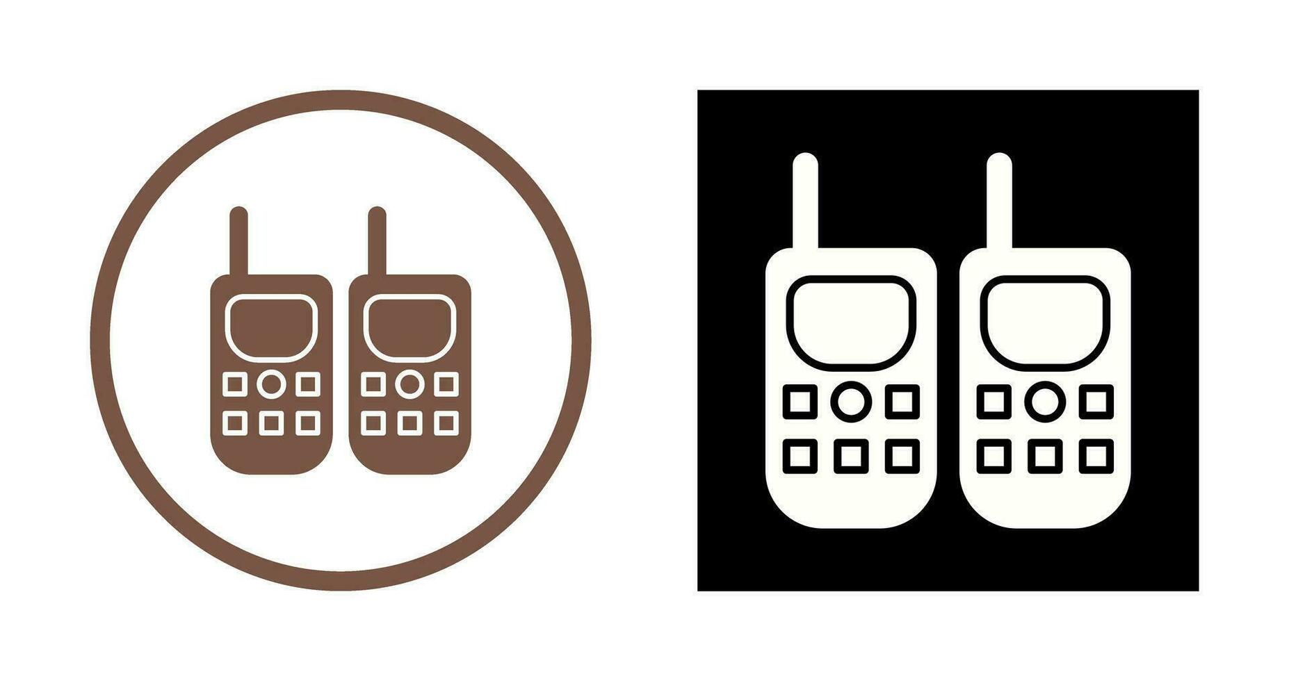 Walkie-Talkie-Vektorsymbol vektor