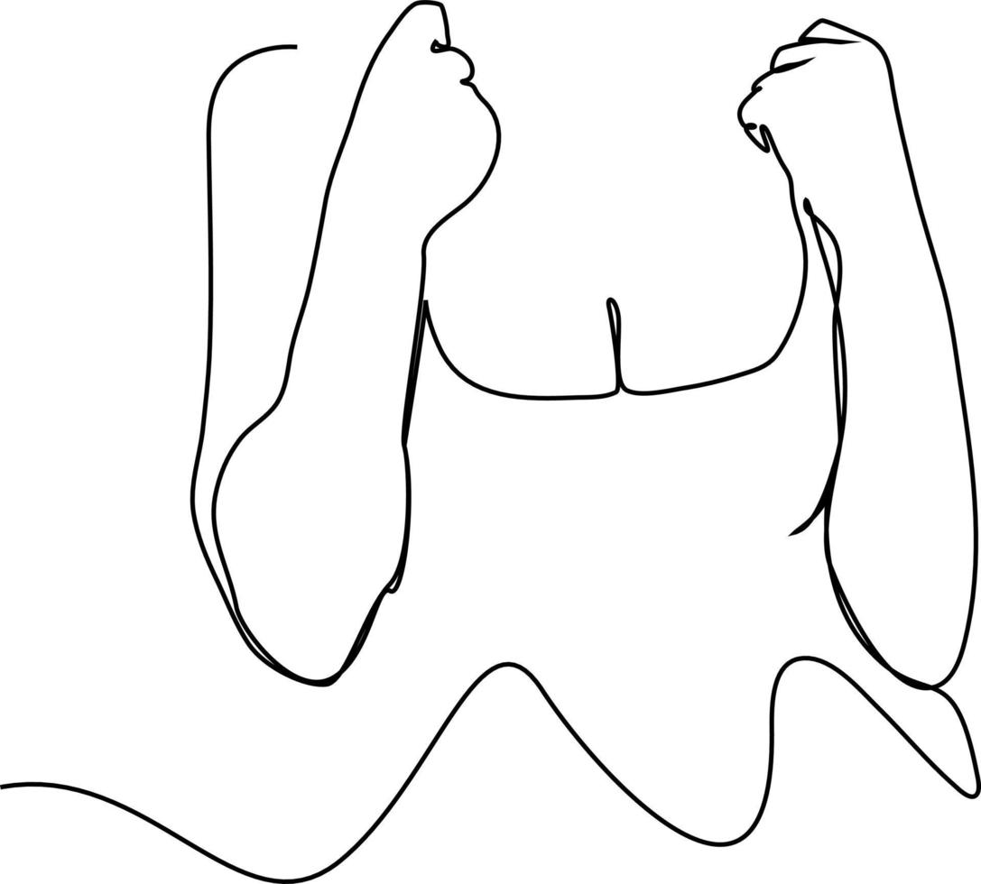 durchgehende Linie Frau Umrisszeichnung sexy Frau Körper vektor