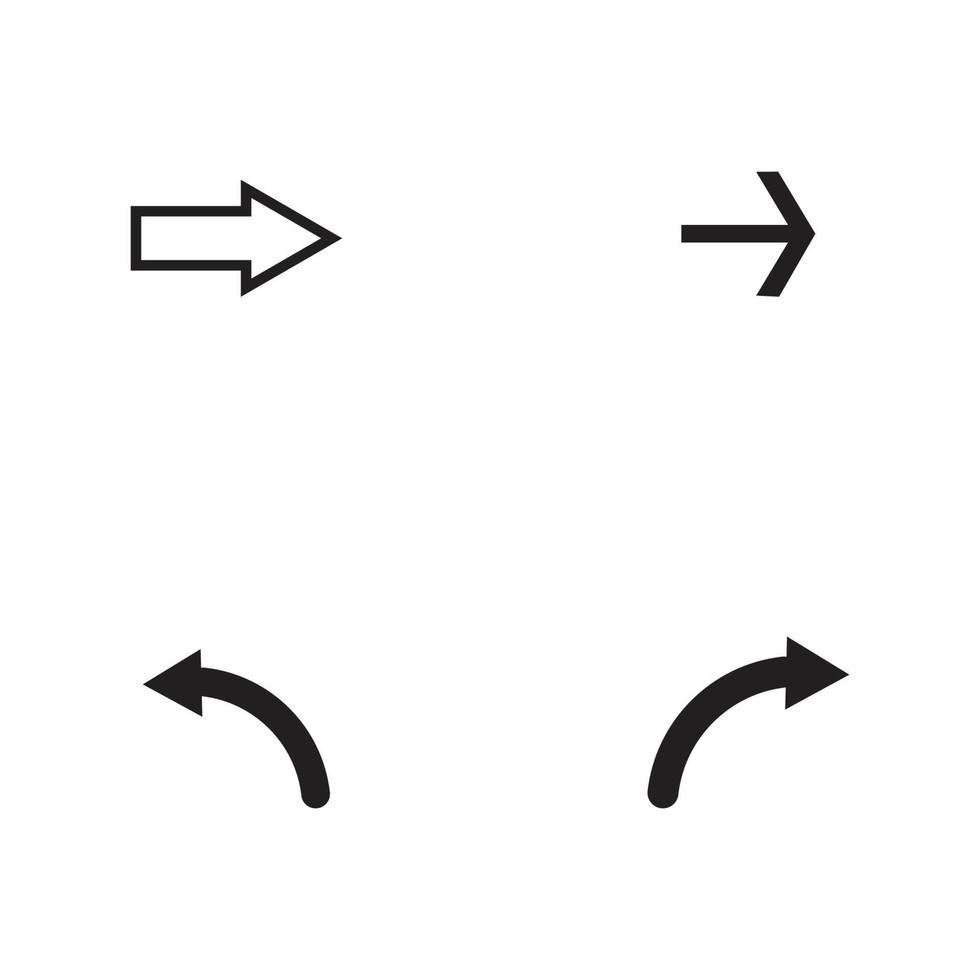 Pfeil-Vektor-Illustration-Symbol vektor