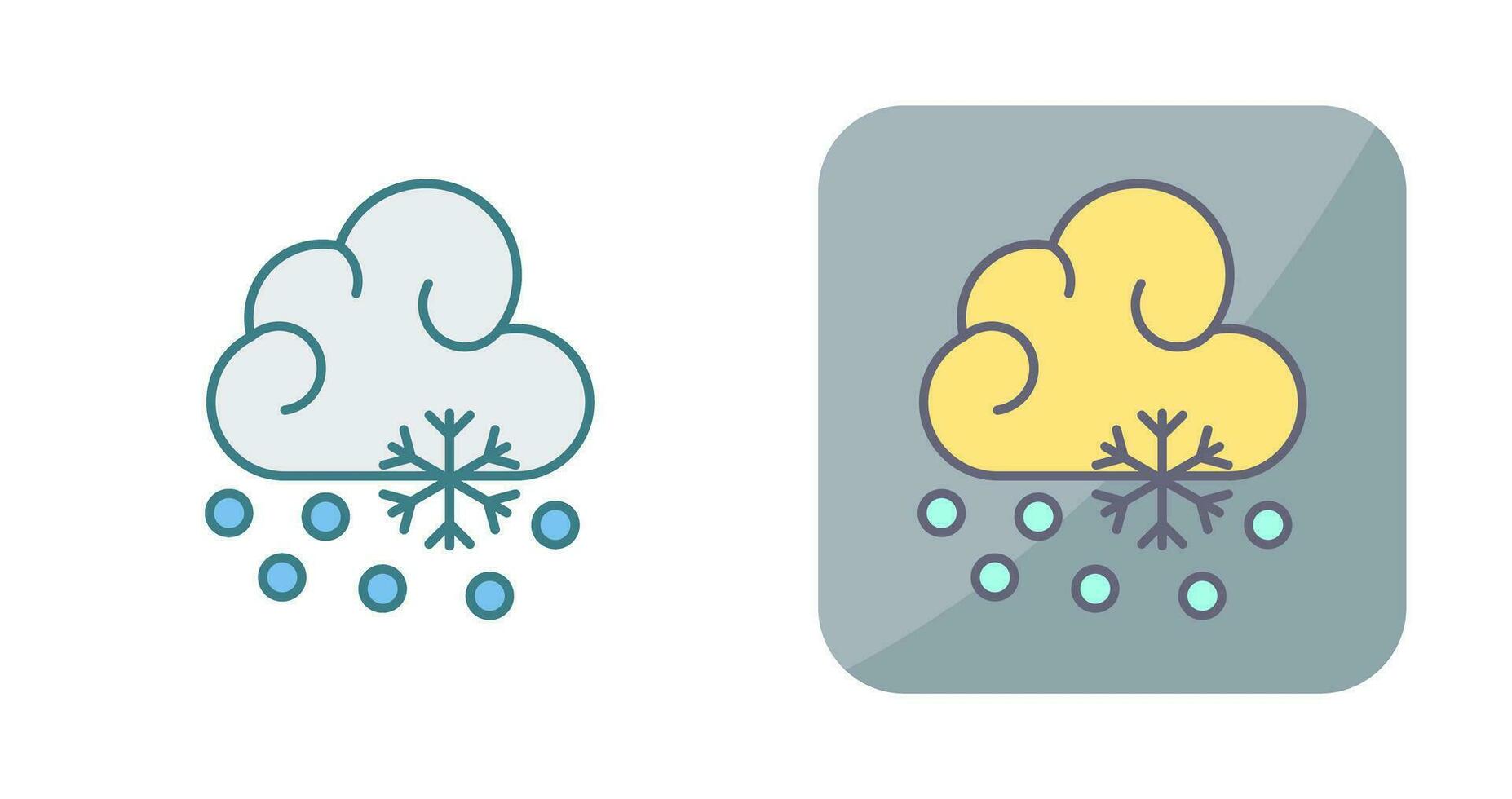 Vektorsymbol für Schneefall vektor