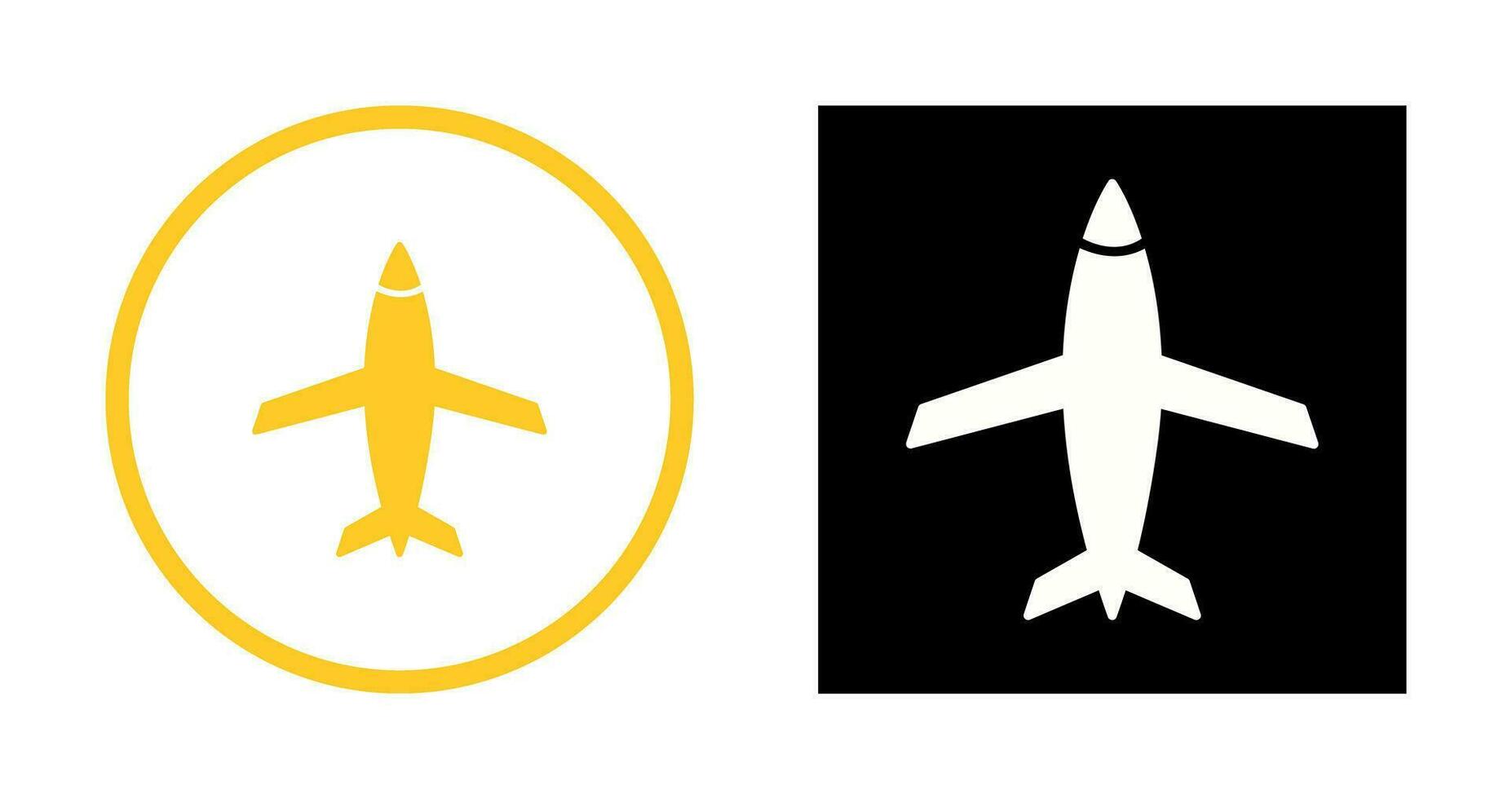 Flugzeug-Vektor-Symbol vektor