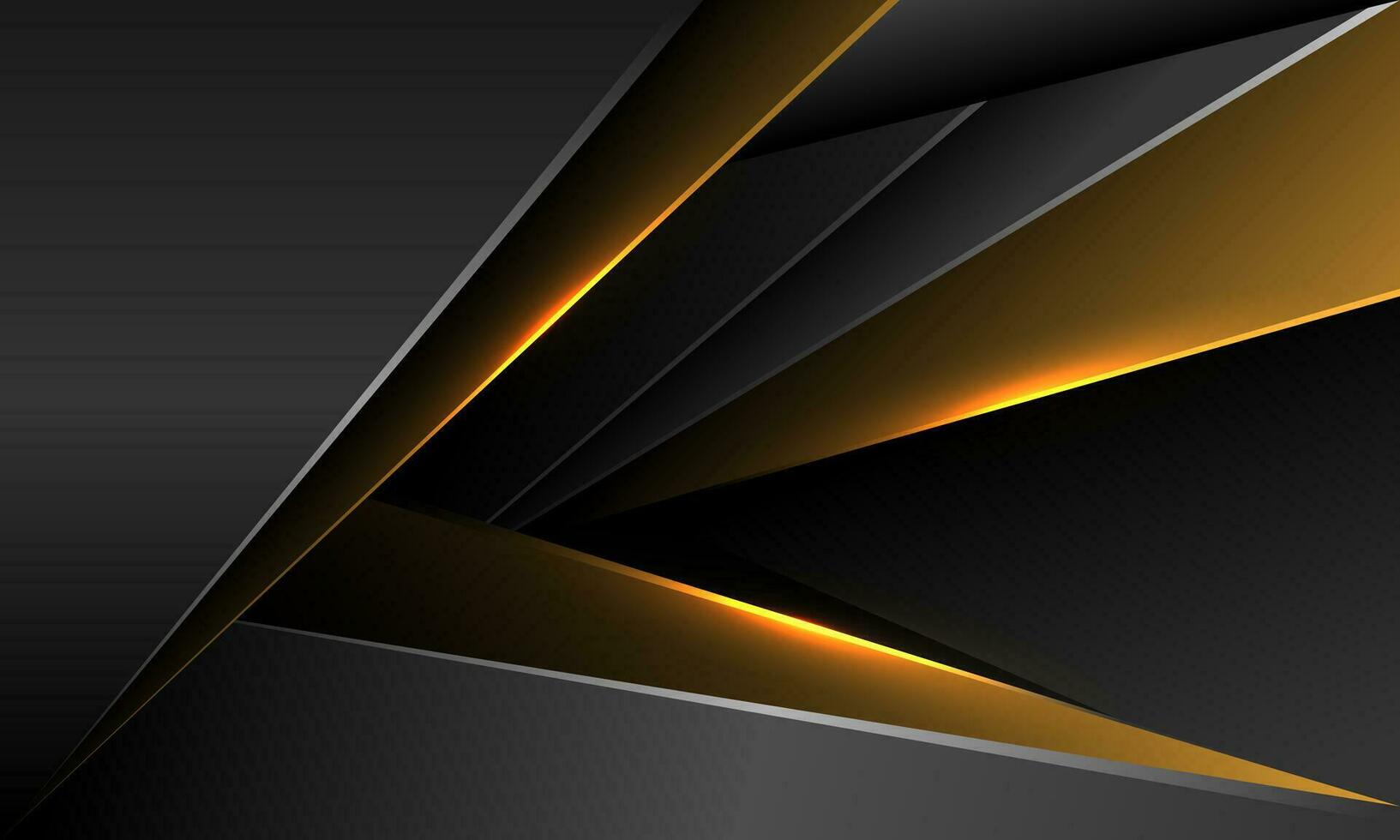 abstrakt grau metallisch Gold geometrisch Überlappung Pfeil Richtung Design modern Luxus futuristisch Hintergrund Vektor