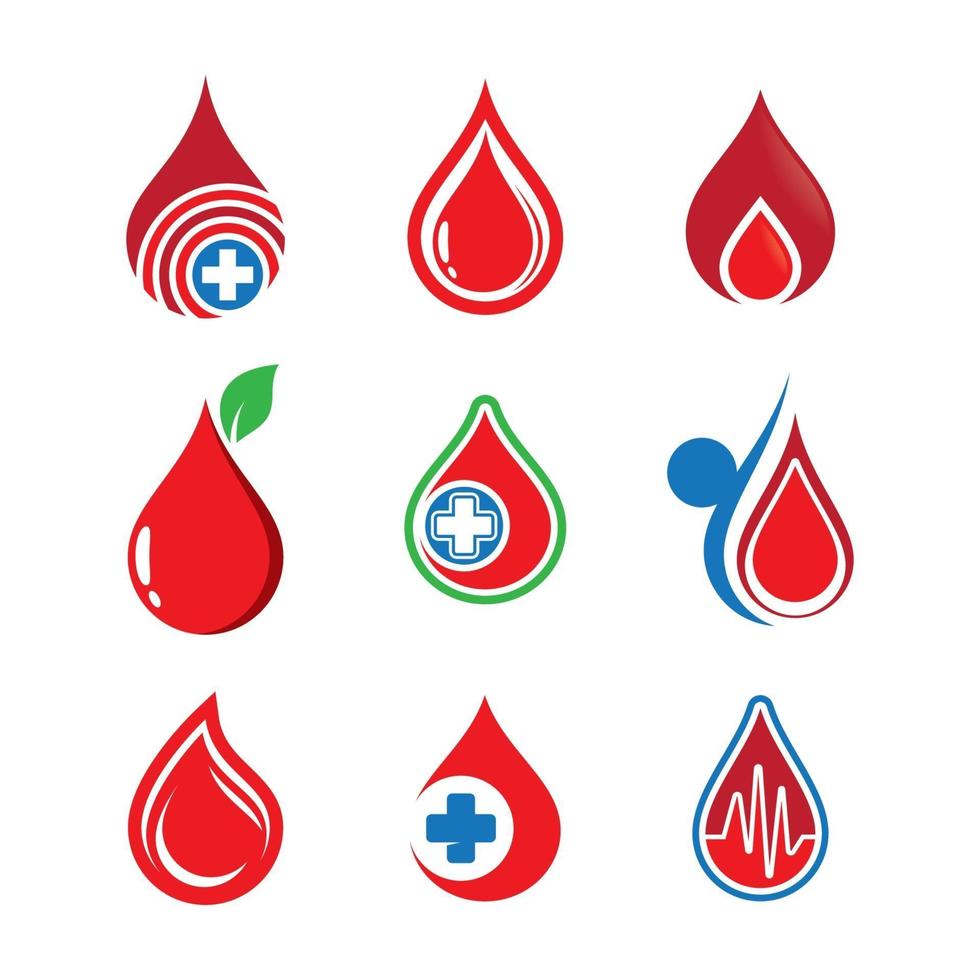 blod droppe logotyp bilder vektor