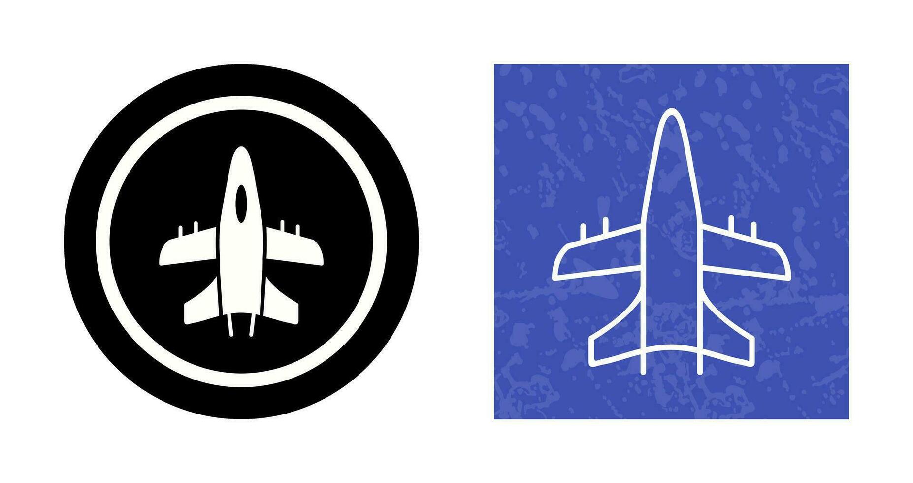 Militärflugzeug-Vektorsymbol vektor