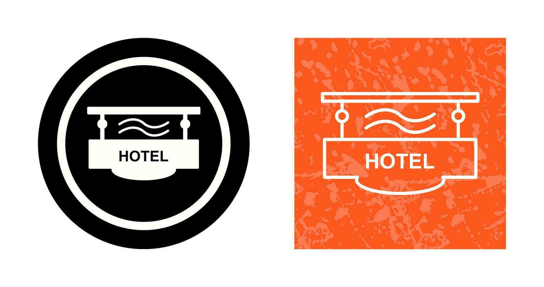 Vektorsymbol für Hotelzeichen vektor