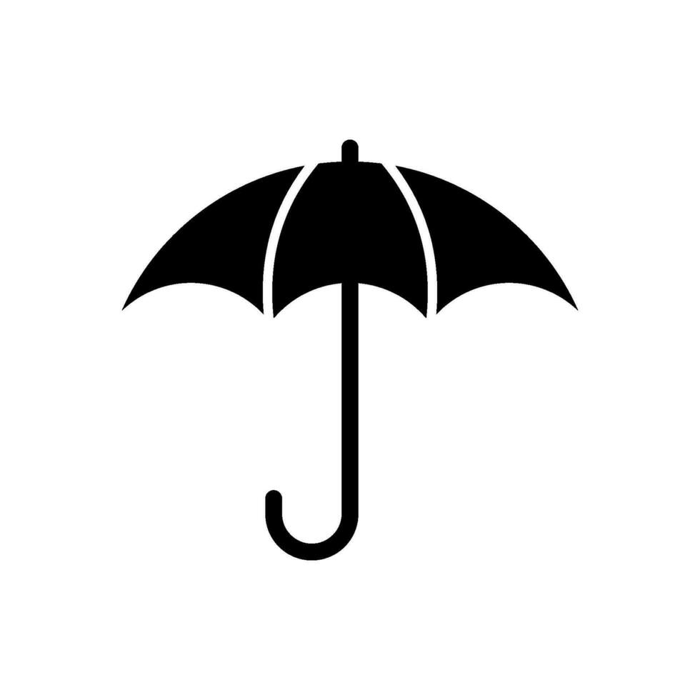 Regenschirm Symbol Vektor Design Vorlagen einfach und modern Konzept