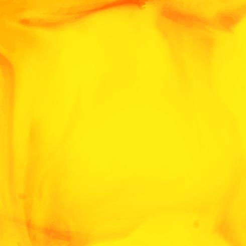 Abstrakt vattenfärg dekorativa gul bakgrund vektor