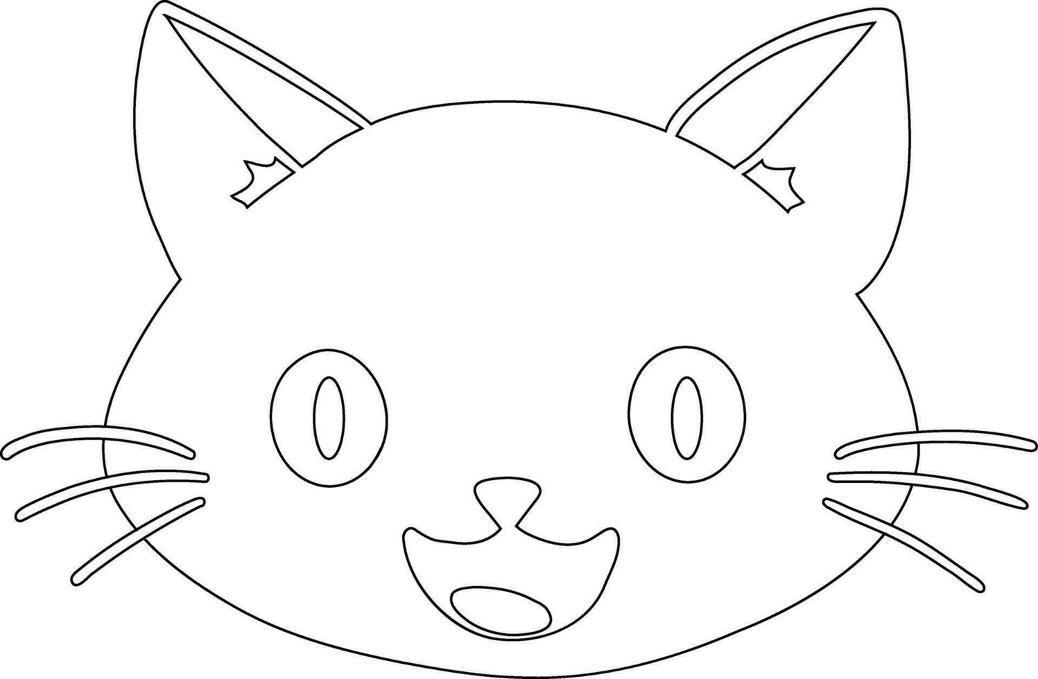 katt munkorg teckning dekoration och design. vektor