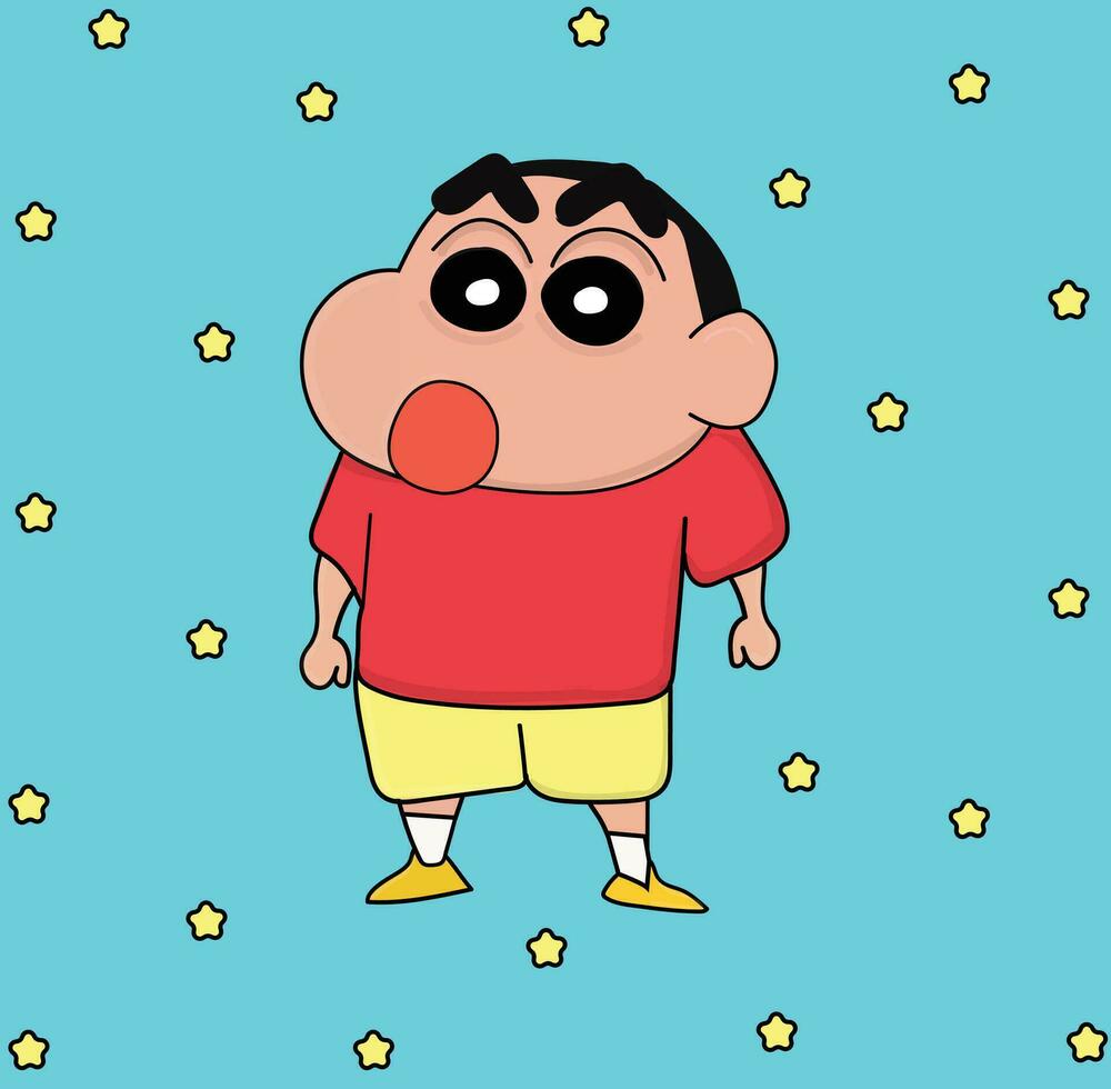 shinchan söt vektor