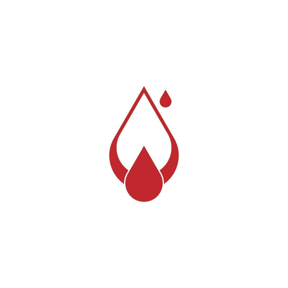 Mensch Blut Logo Vorlage Vektor Symbol Illustration Design auf Weiß Hintergrund.