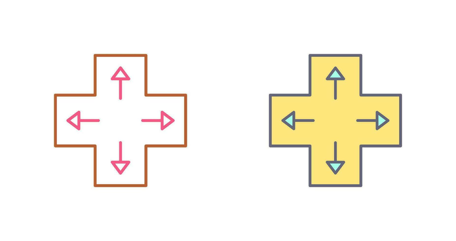 eindeutiges Richtungstasten-Vektorsymbol vektor