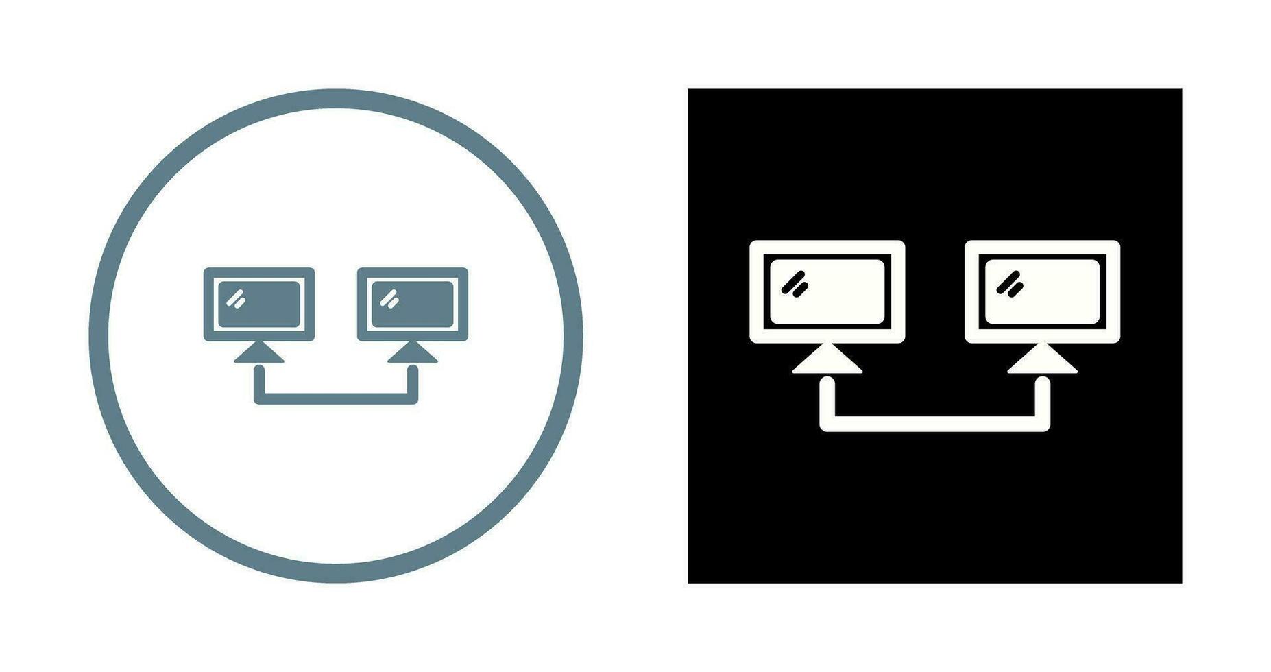 Vektorsymbol für verbundene Systeme vektor