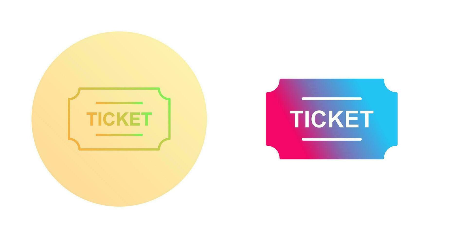 Ticket-Vektor-Symbol vektor