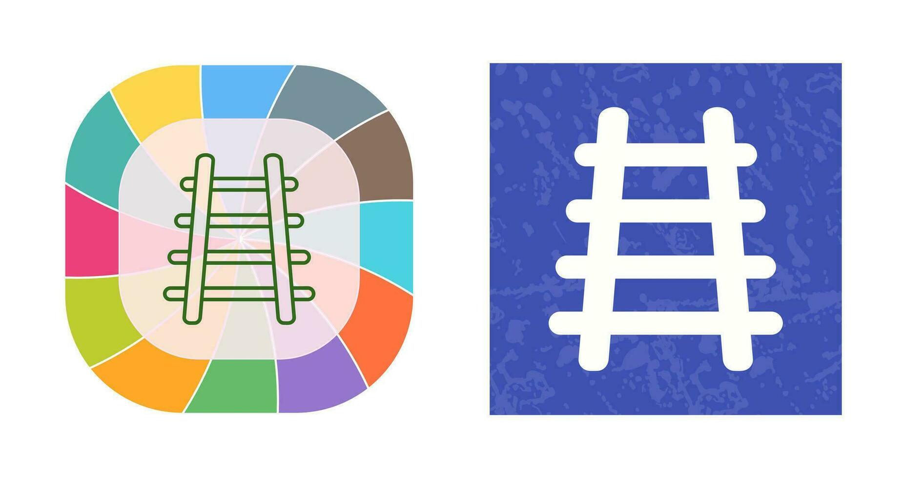 Vektorsymbol für Bahngleise vektor