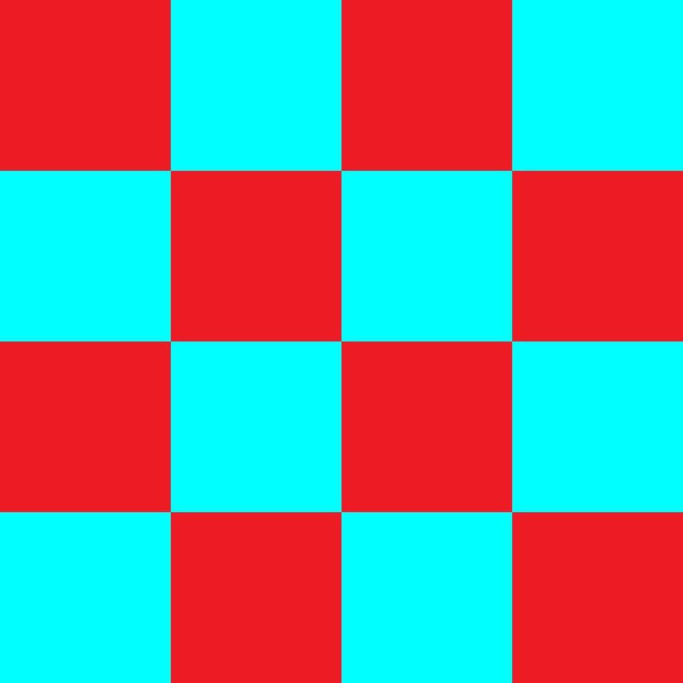 einfaches rotes blaues quadratisches Würfelquadratraster vektor