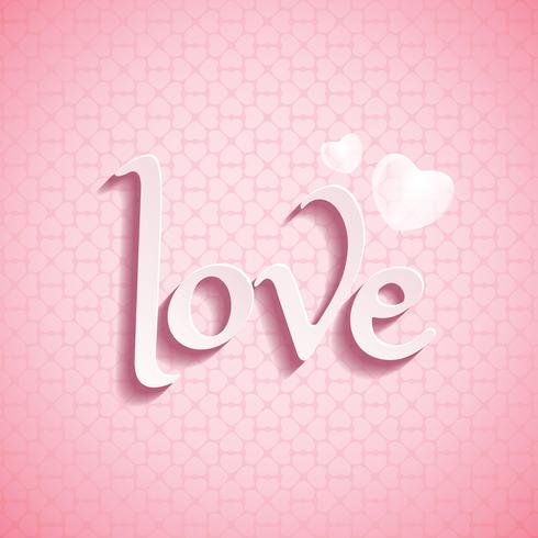 Valentines Day LOVE-Schriftart vektor