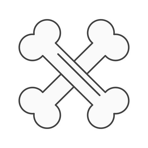 Vektor-Knochen-Symbol vektor