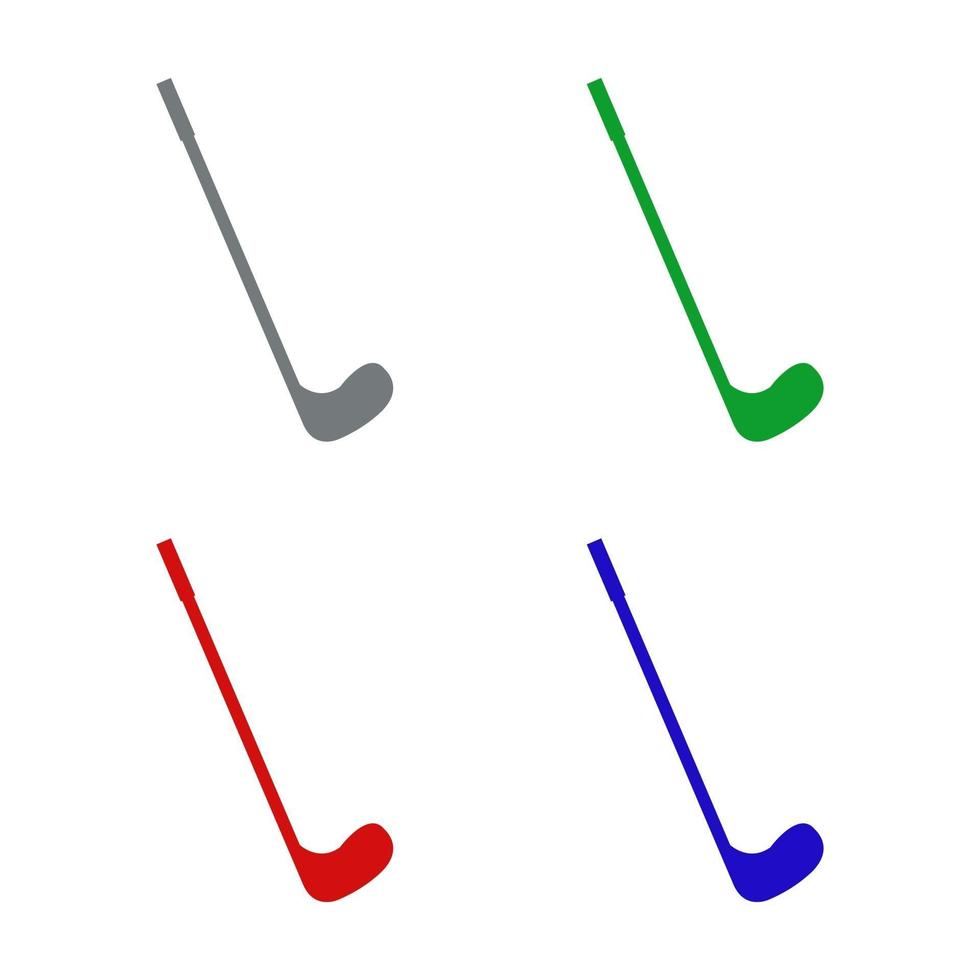 Golf auf weißem Hintergrund dargestellt vektor
