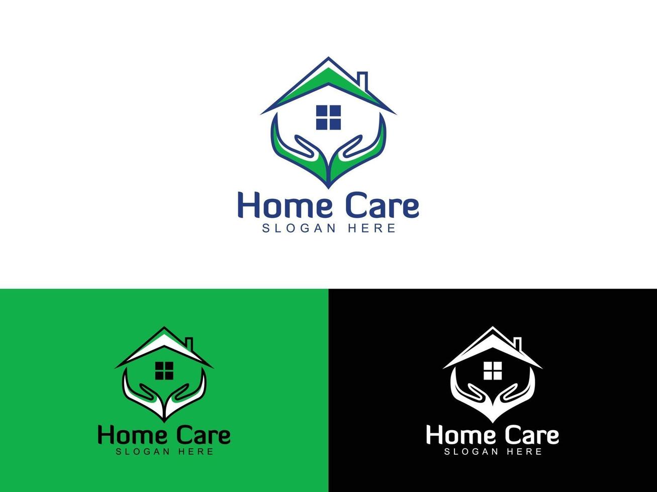 Home Care Logo-Design-Vektor-Vorlage vektor
