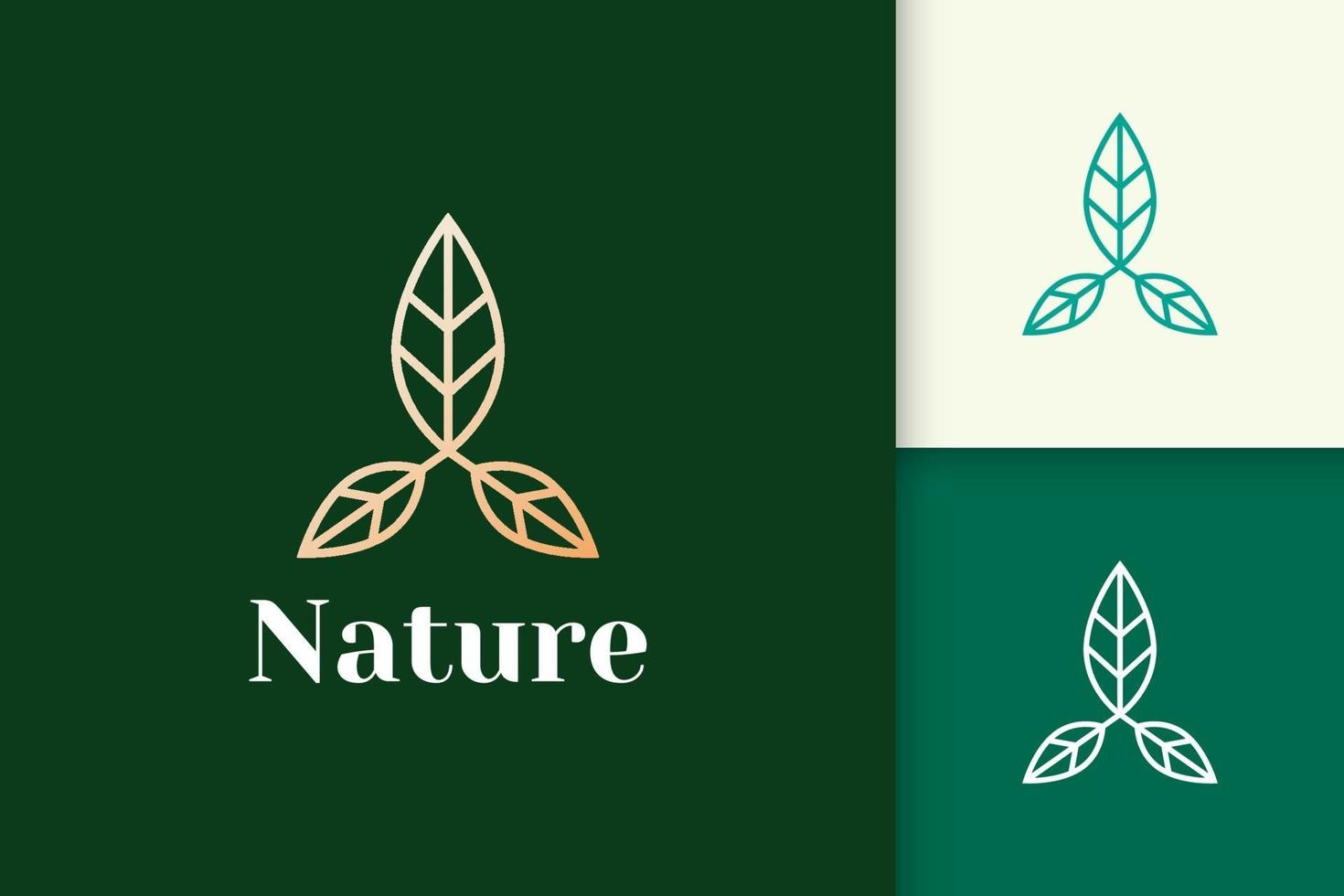 Blumenlogo in femininer und luxuriöser Linienform für Gesundheit und Schönheit vektor