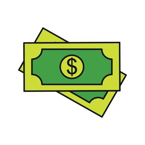 Vektor-Dollar-Symbol vektor