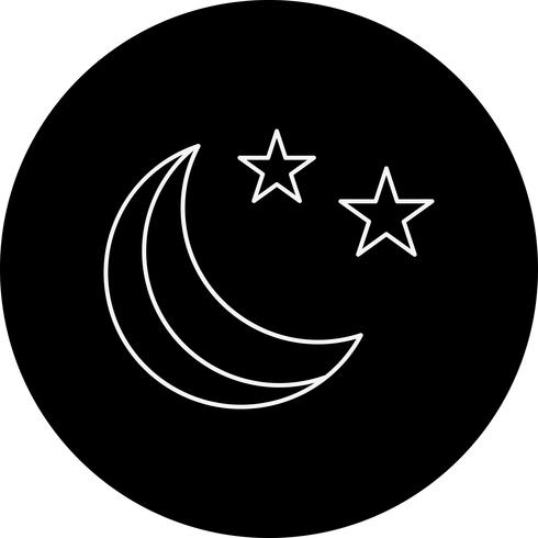 Vektor Sterne und Mond-Symbol