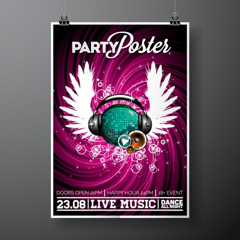 party flyer illustration vektor